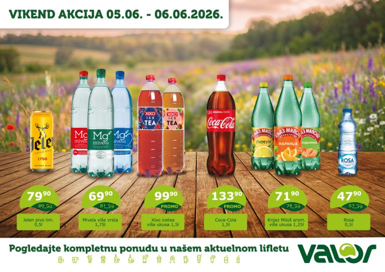 VIKEND AKCIJA od 05.06 do 06.06.2026.