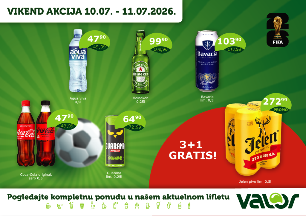 Valor VIKEND AKCIJA jul 10 01
