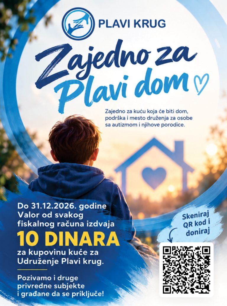 Valor flajer Plavi krug mreze